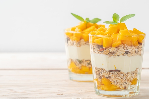 ontbijttrifle met mango